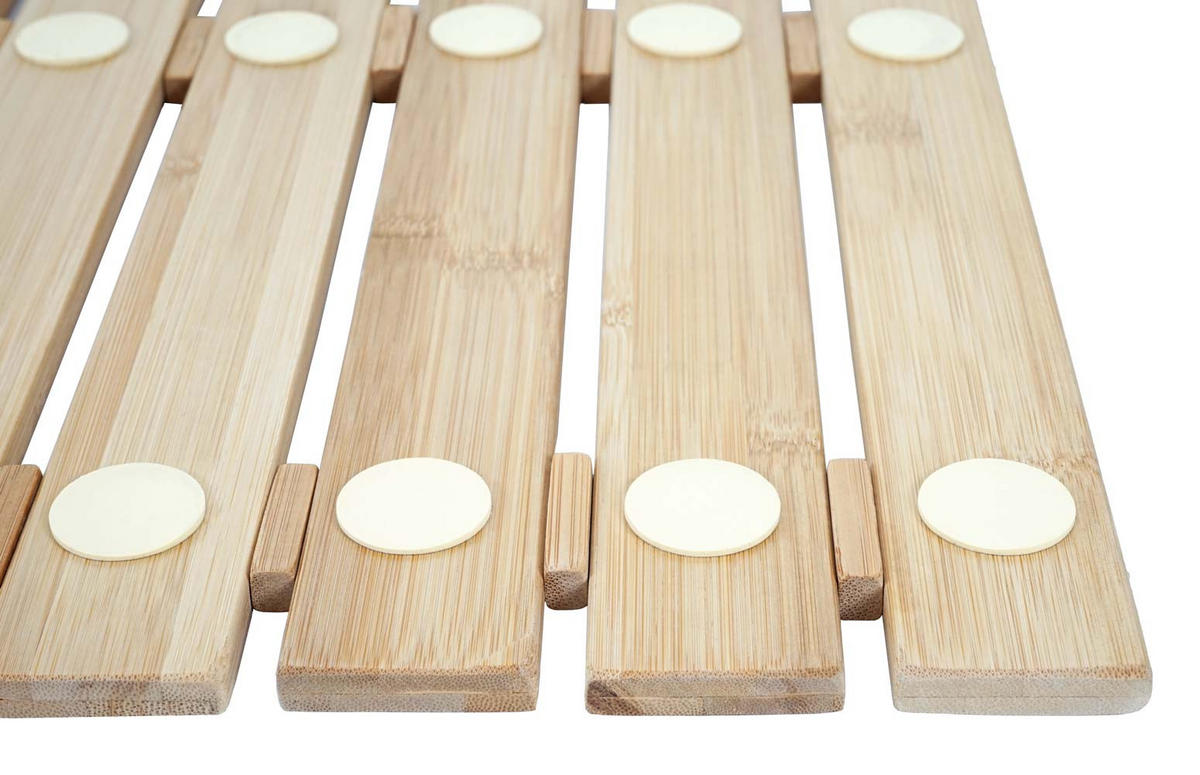 BADEMATTE Braun - Braun, Holz (60/50cm) - MCW