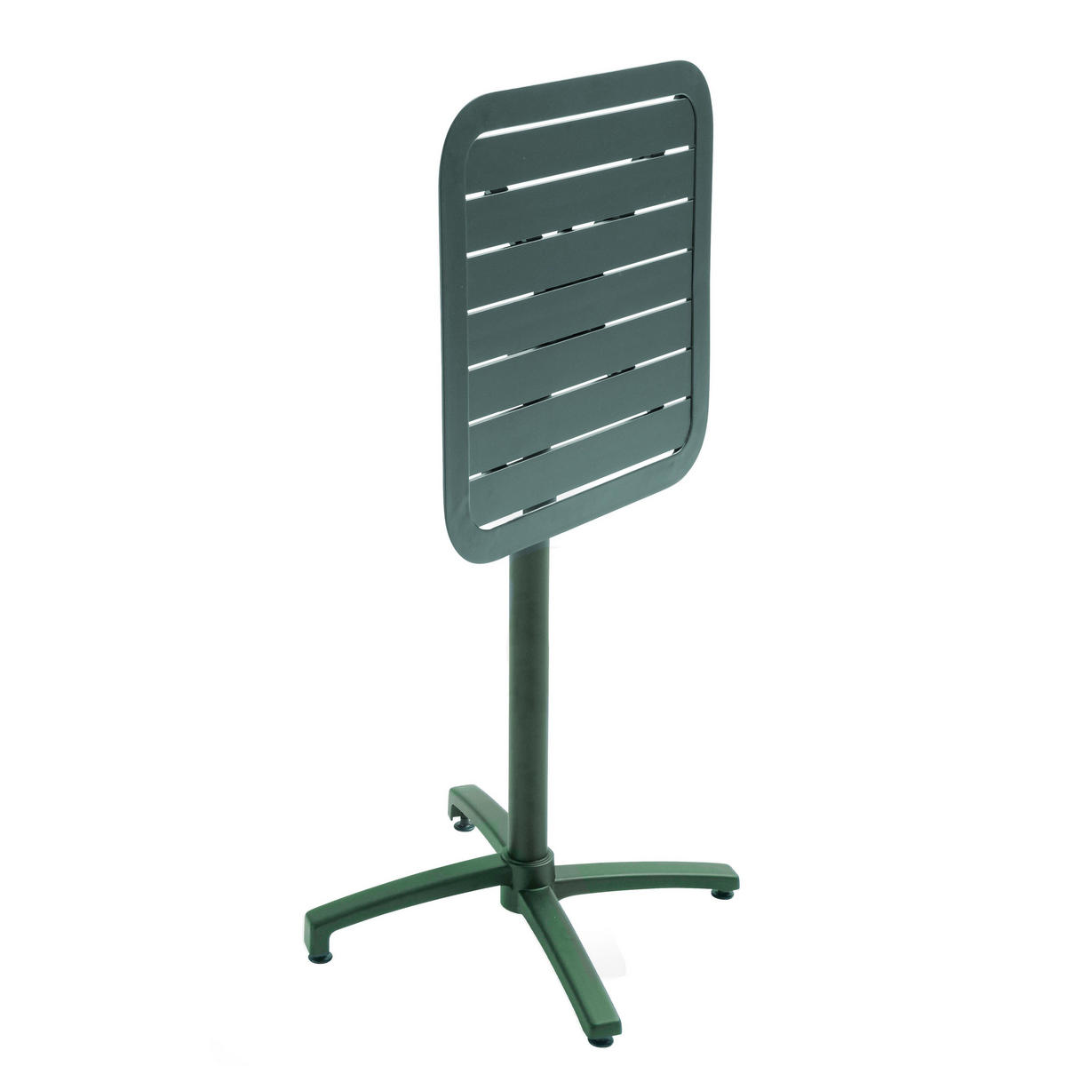 HOCHTISCH 60 x 60 cm, Dunkelgrünen - Grün, Metall (60/60/108cm) - Oviala
