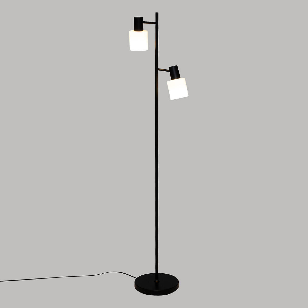 STEHLEUCHTE Tais 143 cm - Schwarz, Metall (28.5/23/143cm) - Atmosphera Createur d´interieur