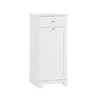 BADUNTERSCHRANK mit einer Schublade Weiß 40x38x90cm Funktional - Weiß, Holzwerkstoff (38/90/40cm) - SoBuy