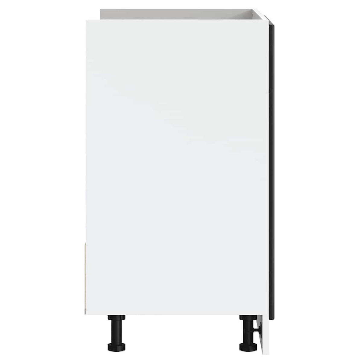 KÜCHENUNTERSCHRANK Porto 80/46/81,5 cm aus Holzwerkstoff Schwarz - Schwarz, Holz (80/81.5/46cm) - vidaXL