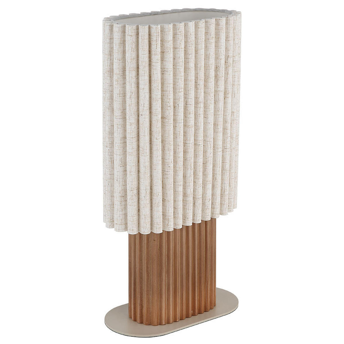 LED TISCHLEUCHTE JANNIE, Holz, Braun, E27, Schalter - Braun, Holz (23/12/45.3cm) - Globo Lighting