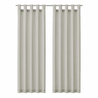 SCHLAUFENSCHAL blickdicht 140x225 cm Hellgrau 2er-Pack - Hellgrau, Textil (140/225cm)