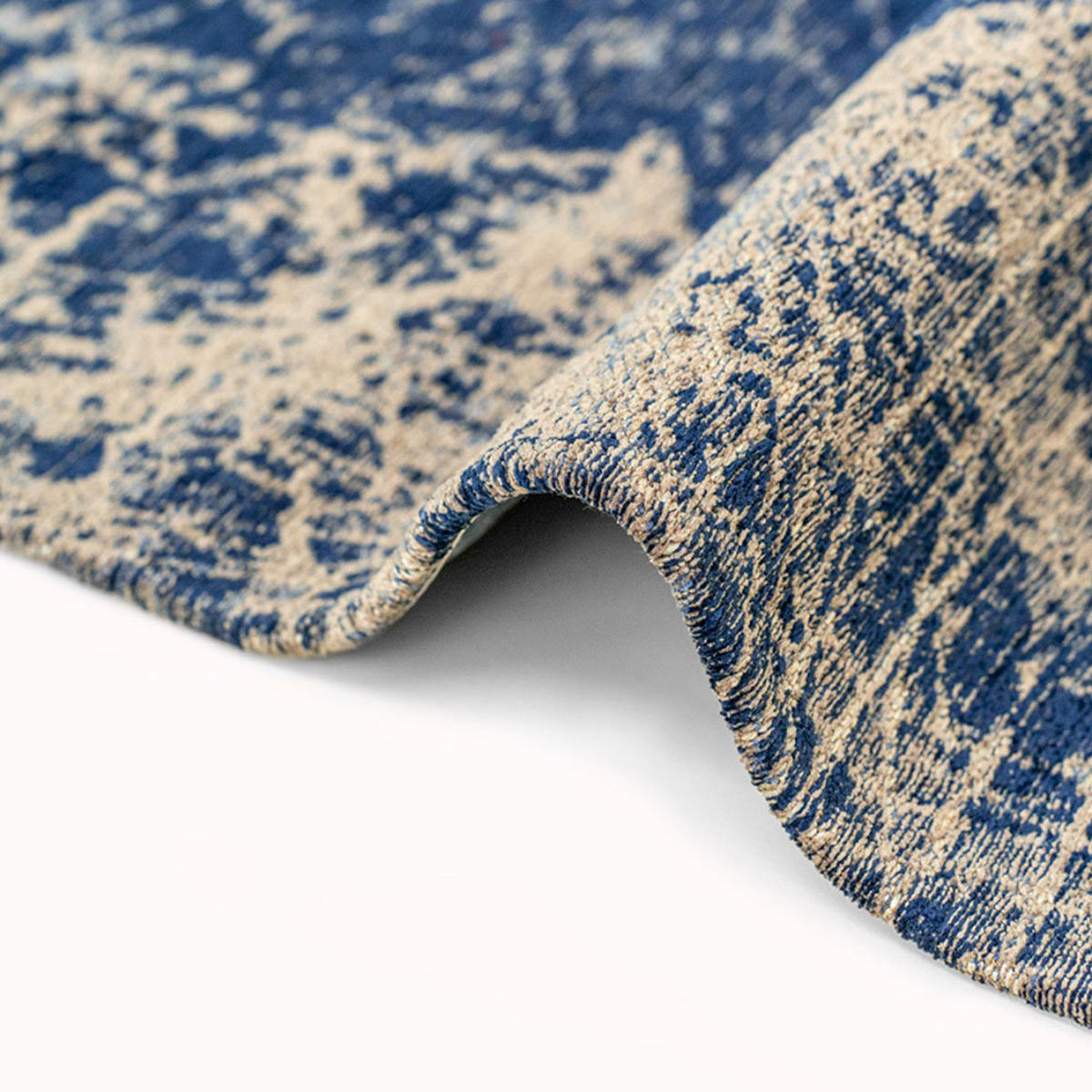 TEPPICH Abyss Blue Mad Men Cracks 80/150 cm - Blau, Textil (80/150cm) - Louis De Poortere