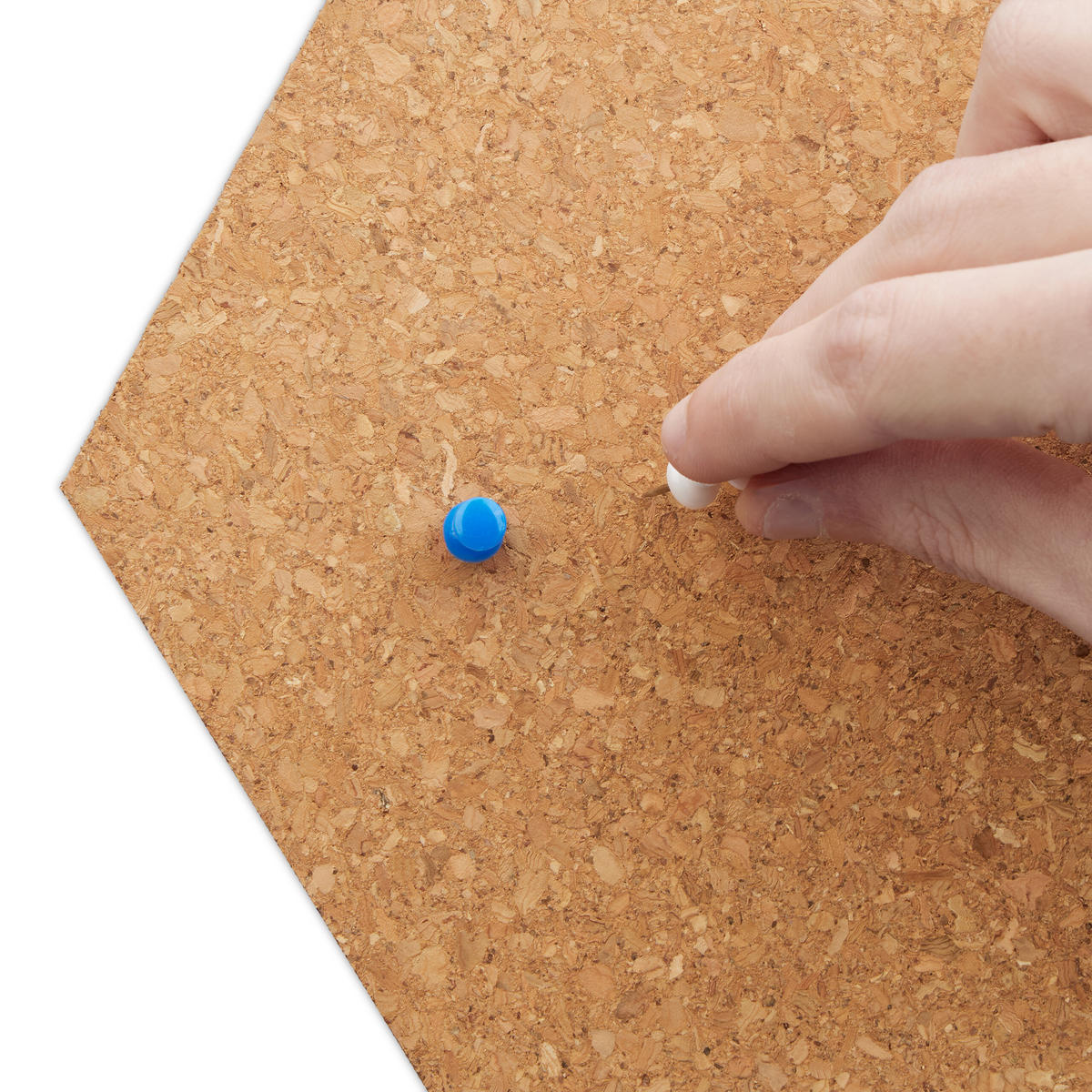 14XKORKPINNWAND - Braun, Naturmaterialien (20/17.5/0.5cm) - Relaxdays