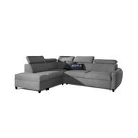 ECKSOFA Schlafsofa Anton In Esito - Grau, Holzwerkstoff/Textil (265/205cm) - Fun Möbel