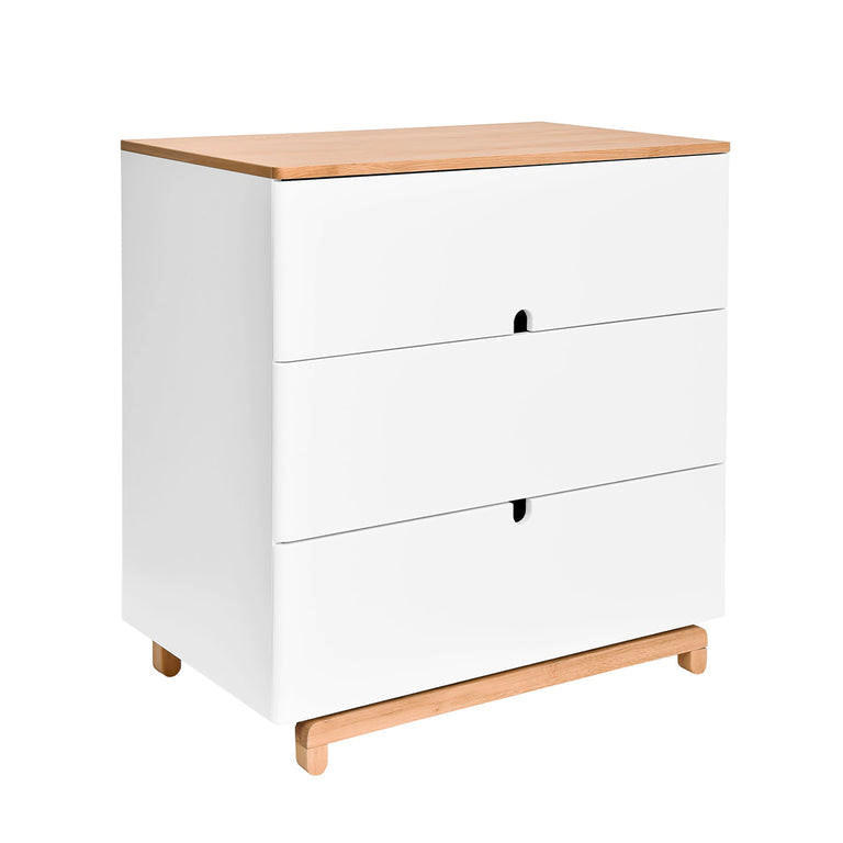KINDERKOMMODE Weiß und Holz - Weiß, Holzwerkstoff (90/90/50cm) - Petits-meubles