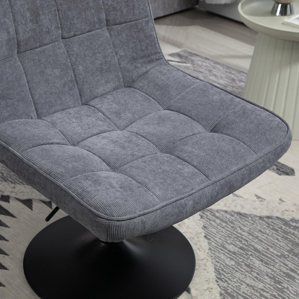 LOUNGESESSEL HENRY Grau - Grau, Textil (62.5/102/76cm) - SVITA