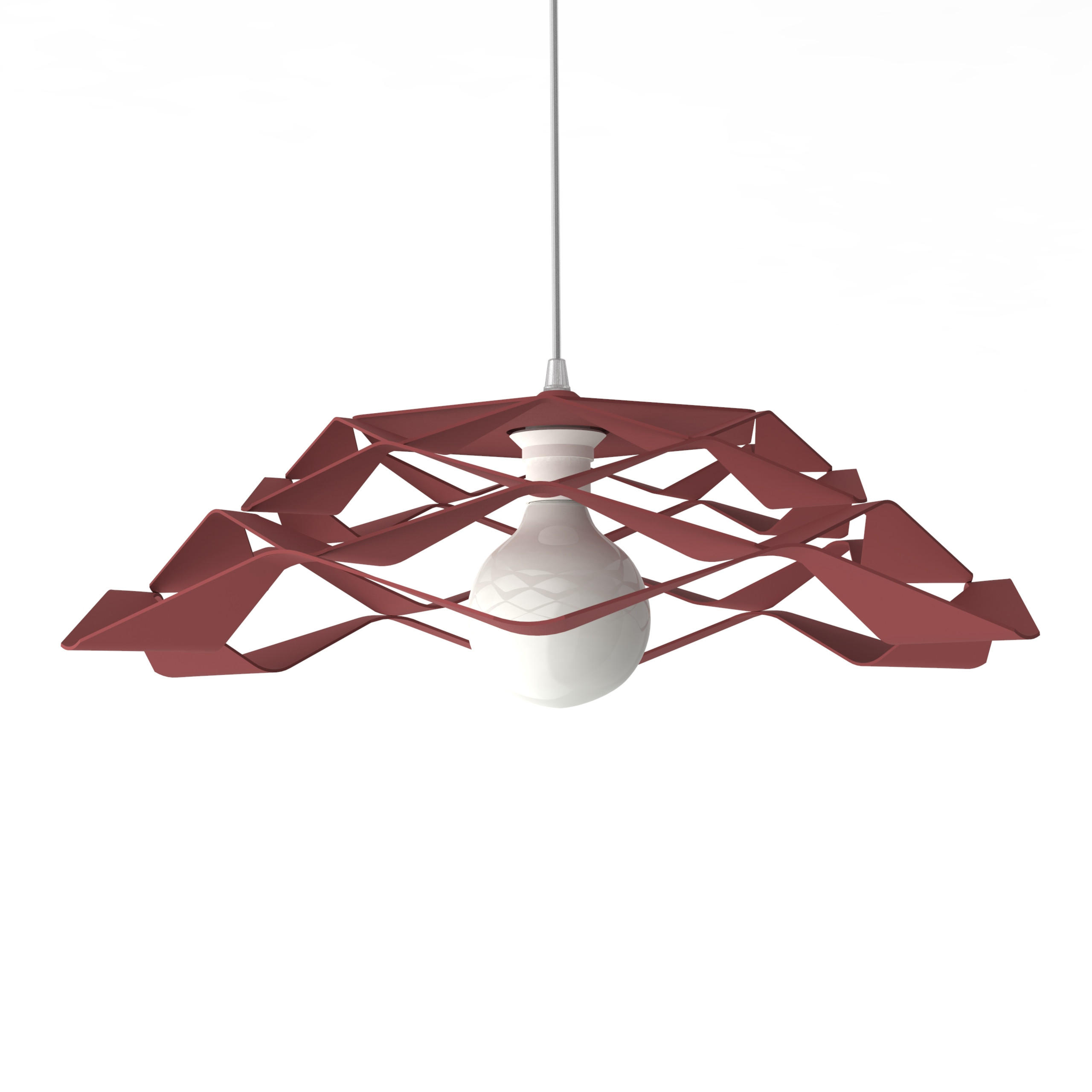 Lumicom Hängeleuchte Rot 60x20x60 cm