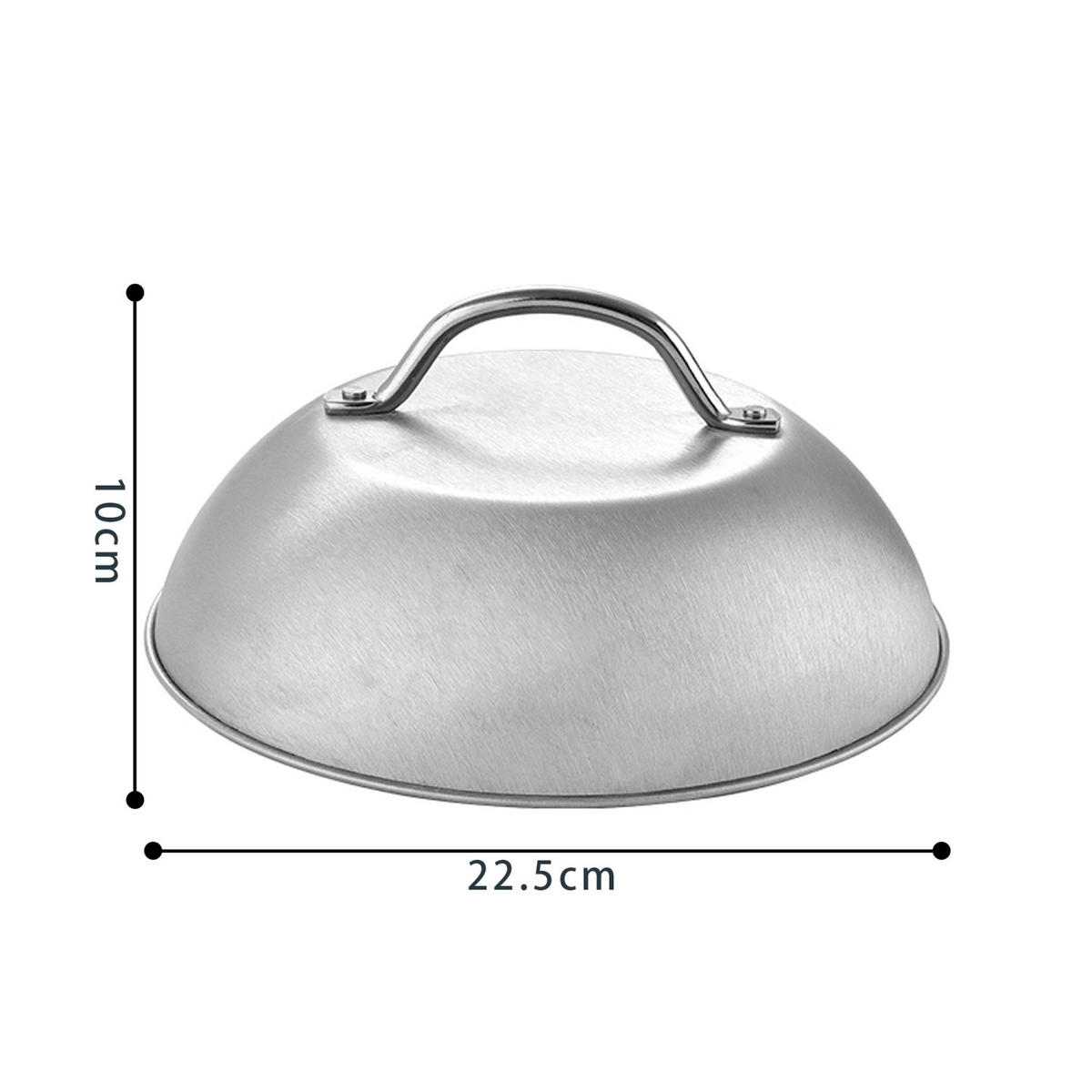 SCHMELZKUPPEL Glocke (2er-Set) - Silberfarben, Metall (22.5/10/22.5cm) - Intirilife