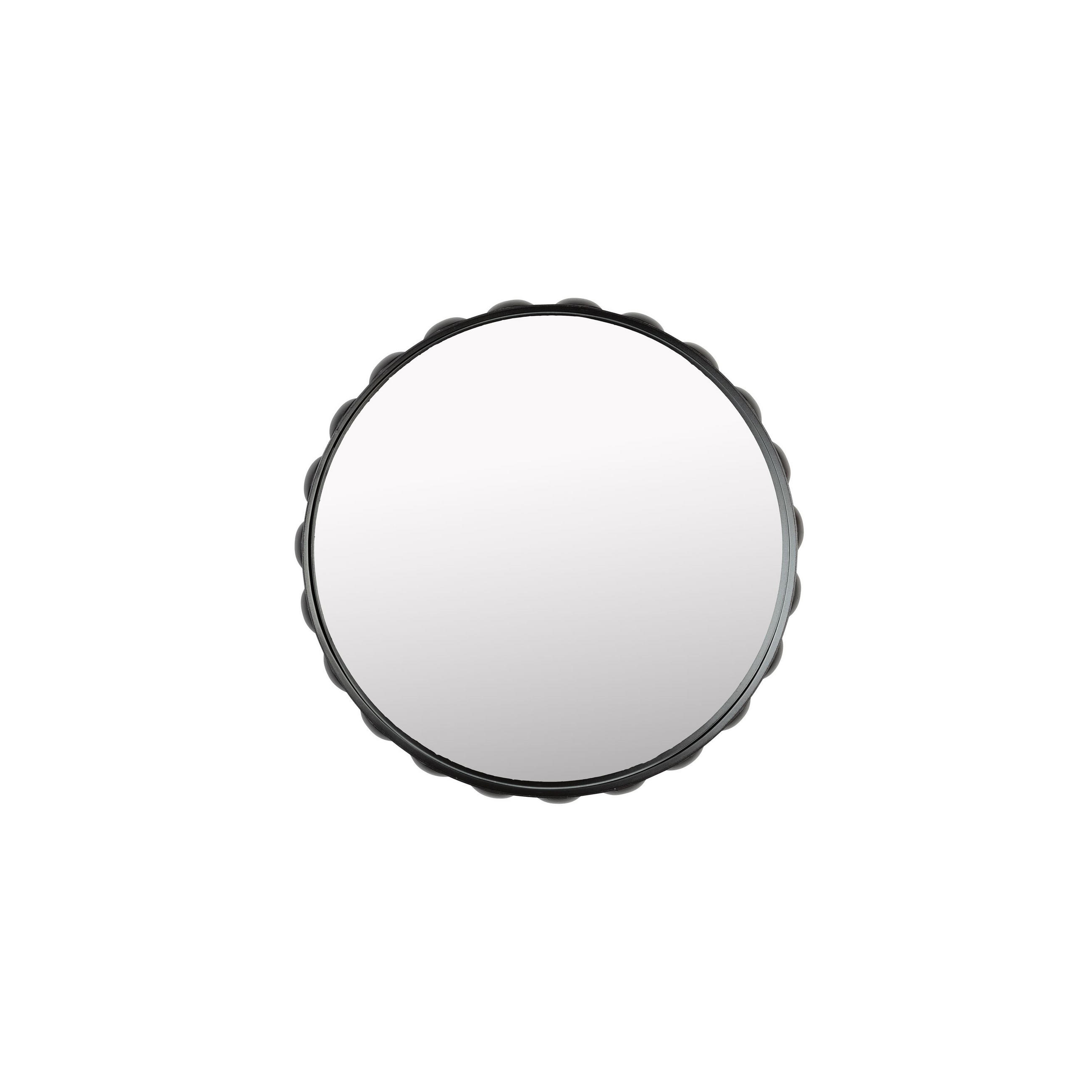 WANDSPIEGEL Bubbles Dunkelbraun - Braun, Metall (50/50/6cm) - Zuiver