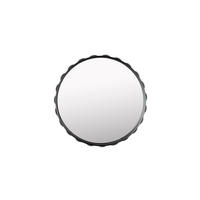 WANDSPIEGEL Bubbles Dunkelbraun - Braun, Metall (50/50/6cm) - Zuiver
