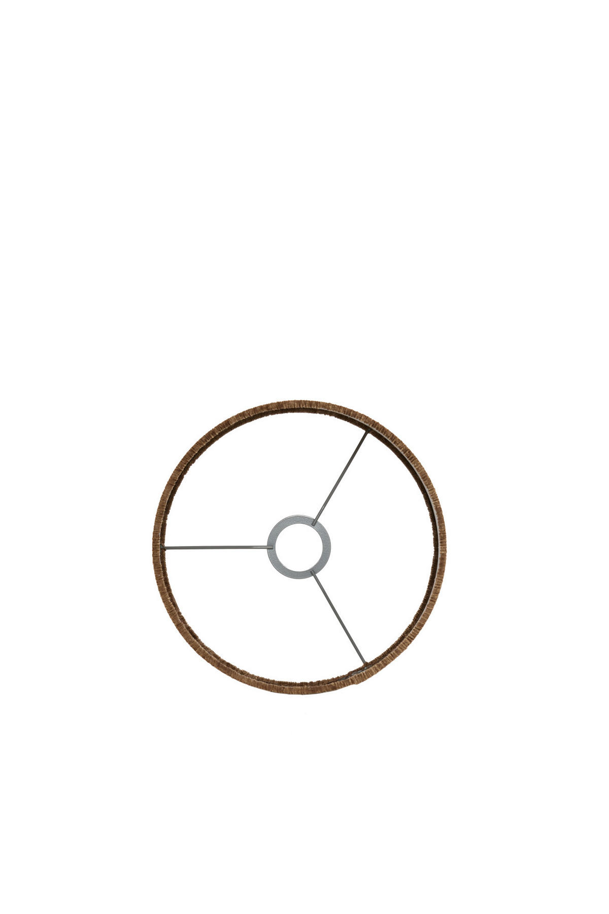 LAMPENSCHIRM Flair Braun Ø25/18 cm - Braun, Textil (25/25/18cm) - Light & Living