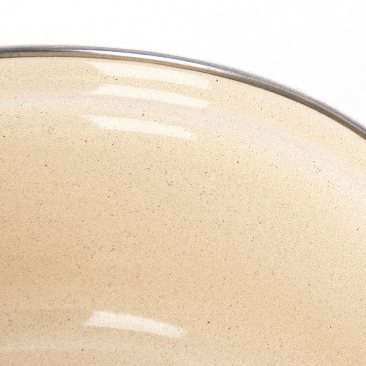 EMAILLIERTOPF Brown mit Griffen braun - Braun, Metall (18.5cm) - Orion 