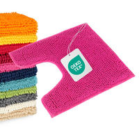 BADEMATTE MIT WC AUSCHNITT PARIS - Pink, Textil (45/45cm) - WohnDirect