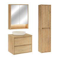 KOUPELNOVÝ NÁBYTEK 60cm Edmé 2er-Set Dřevo - hnědá, kompozitní dřevo (60/52.2/46cm) - Petits-meubles
