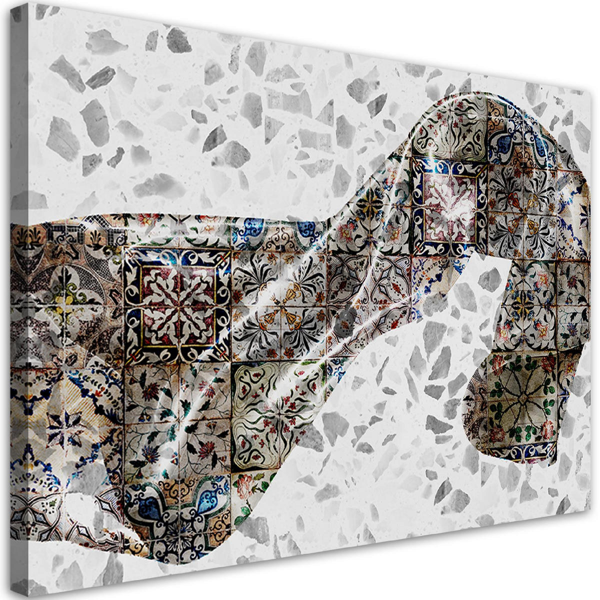 WANDBILD abstrakt 3d - Multicolor, Textil (60/40cm) - Feeby