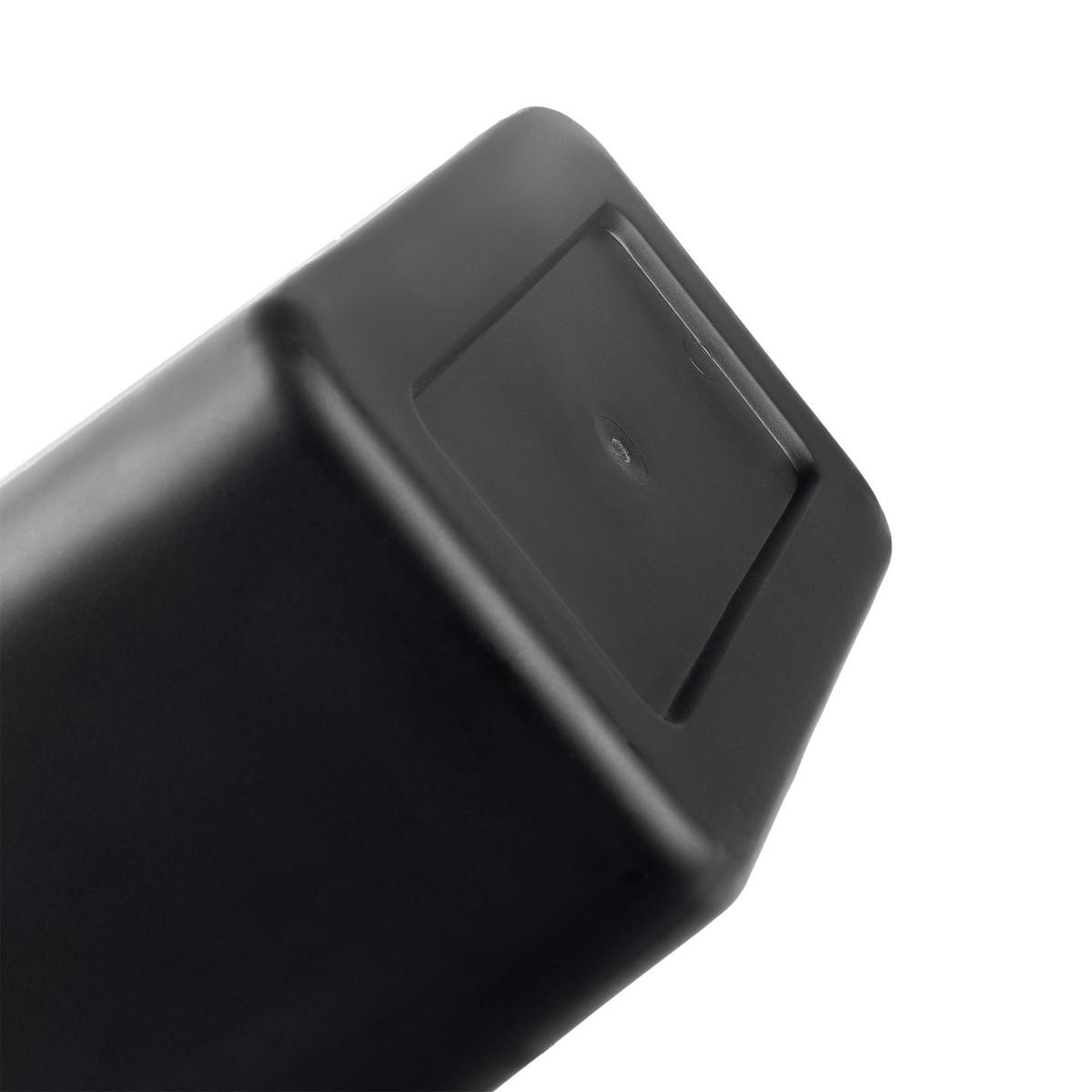 ABFALLEIMER, 10L, Schwarz - Schwarz, Kunststoff (18/33cm) - KADAX