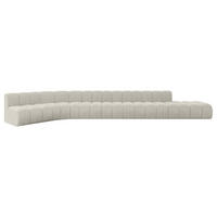 ECKSOFA modulares Sofa Brilo-L3 - 562x174x70 cm Creme - Hellgrau/Creme, Holzwerkstoff/Textil (562/174cm) - ALTDECOR