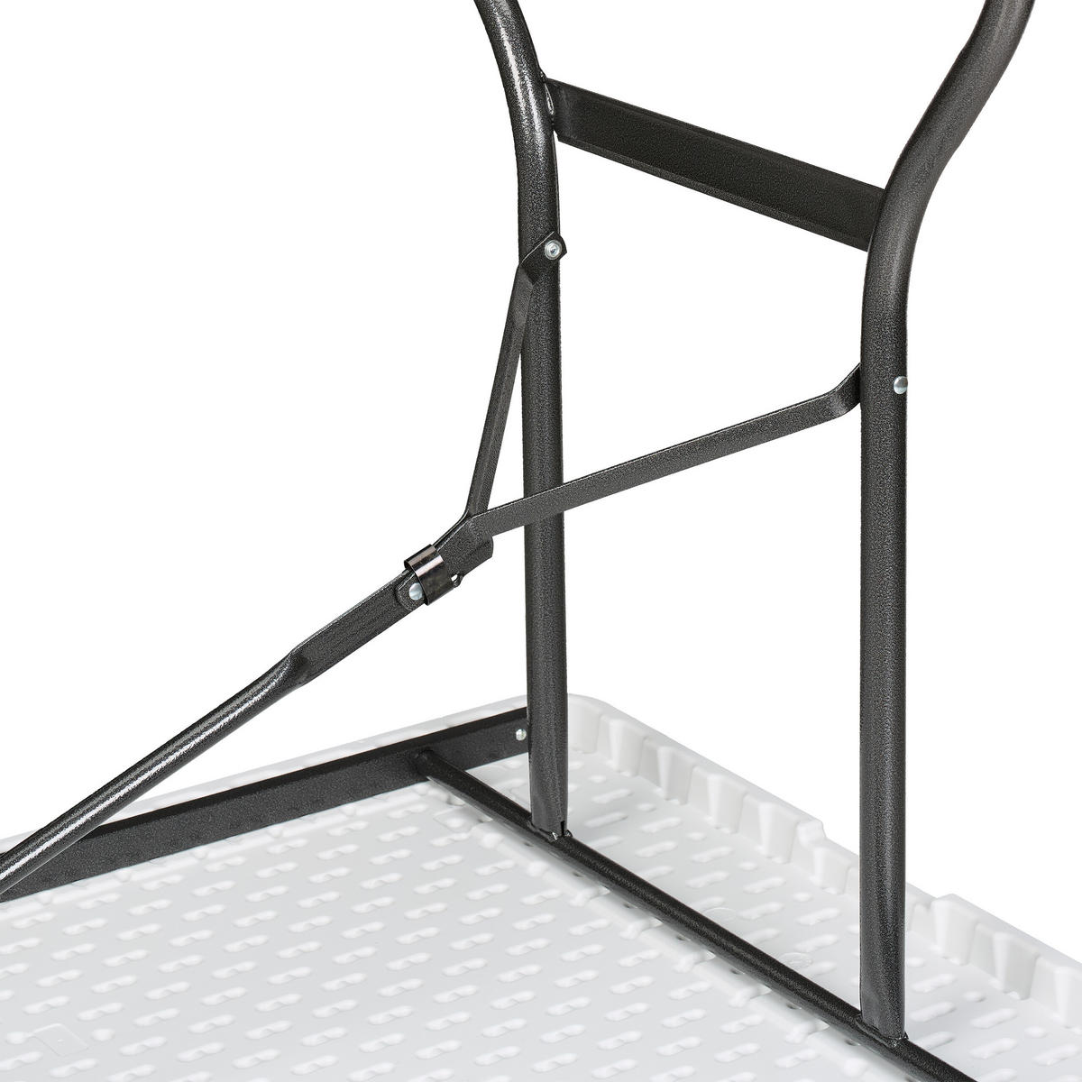 GARTENTISCH - Weiß, Kunststoff/Metall (68/220/75cm) - Relaxdays