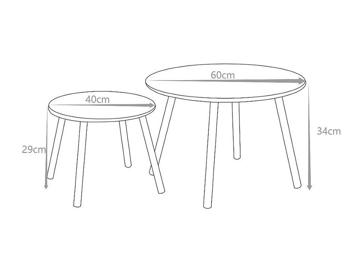 GARTENBEISTELLTISCH - 60 cm x 60 cm - Metall - Senffarben MIRMANDE - Dunkelgelb, Metall (60/60/34cm) - Vente-Unique