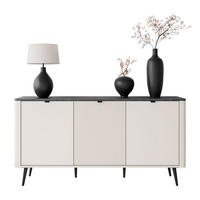 KOMMODE für das Schlafzimmer AUTUMN 3D mit geriffelter Front, Kaschmir / Grauer Stein - Beige, Holzwerkstoff (160/82/40cm) - Lookway