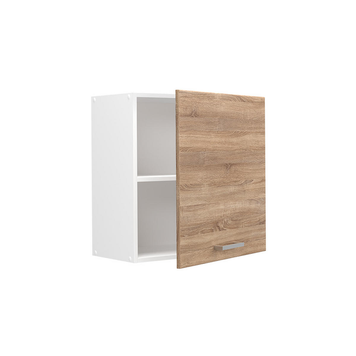 HÄNGESCHRANK R-Line, Sonoma, 60 cm mit 1 Tür - Weiß/Sonoma Eiche, Holzwerkstoff (60/60/31cm) - Vicco