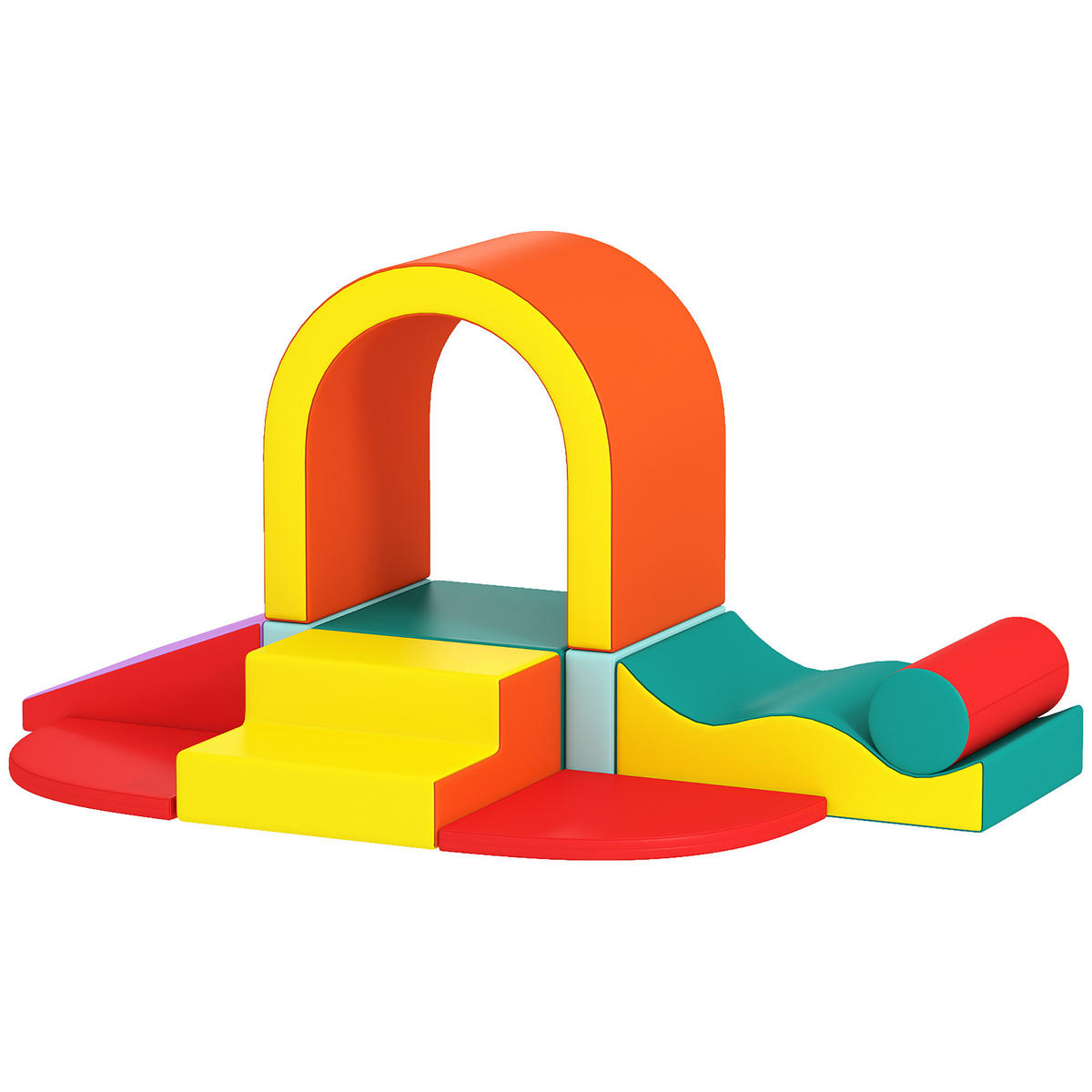 MOTORIKSPIEL DE-18216 10-teilig, EPE-Schaum mit PU-Bezug Bunt - Multicolor, Kunststoff (82/70/152cm) - ComfortXL