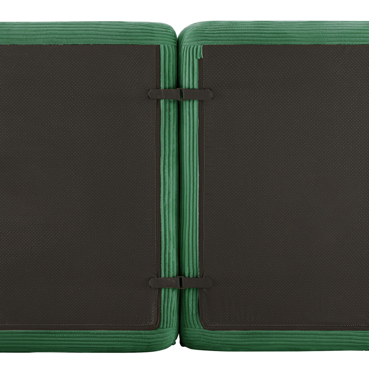 SOFA modular mit Tiefsitz 74 cm Cord Green - Grün, Kunststoff (104/69/382cm) - Meubliv