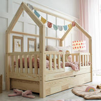 DOMČEKOVÁ POSTEĽ 90/190 Daisy Prírodné drevo - hnedá, drevo (90/190cm) - Petits-meubles
