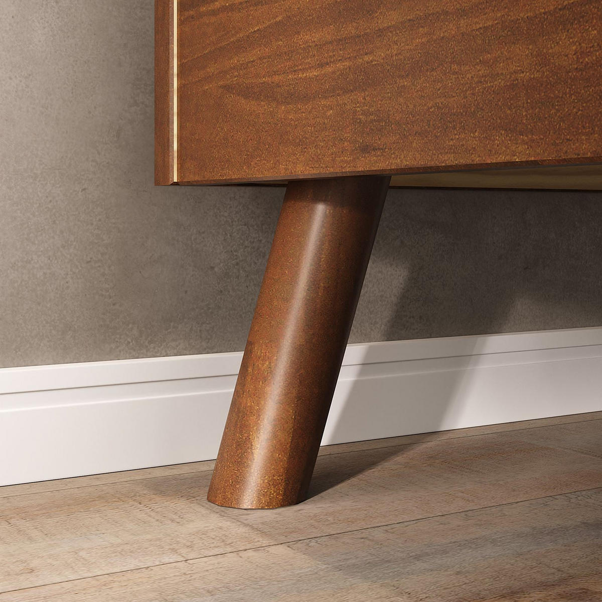 FUTONBETT KARRI 100X200 CM - Kastanienfarben, Holz (100/200cm) - IDIMEX