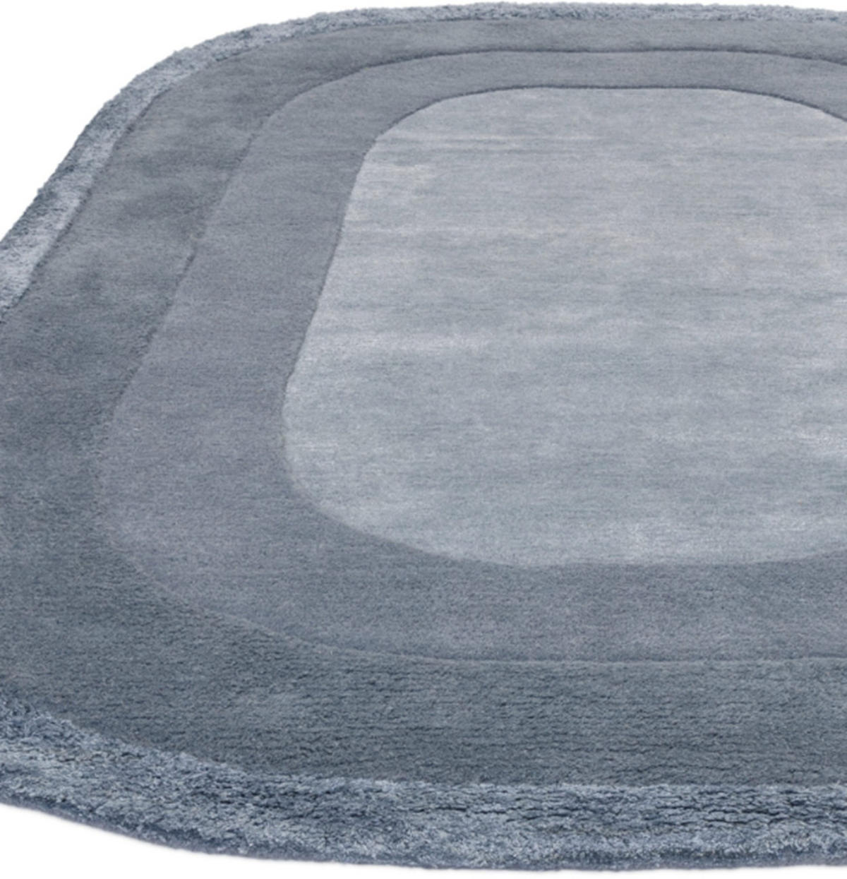 TEPPICH handgetuftet RINGO Blau 160 x 230 cm - Blau, Naturmaterialien (160/230cm) - Novatrend