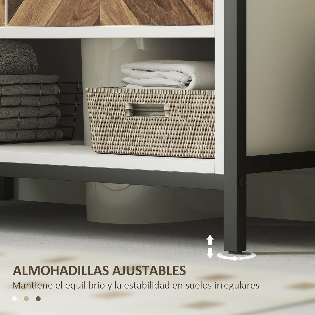 HÄNGESCHRANK Sahne und Walnuss 1 Stück - Beige, Metall (80/60/40cm) - GiPP