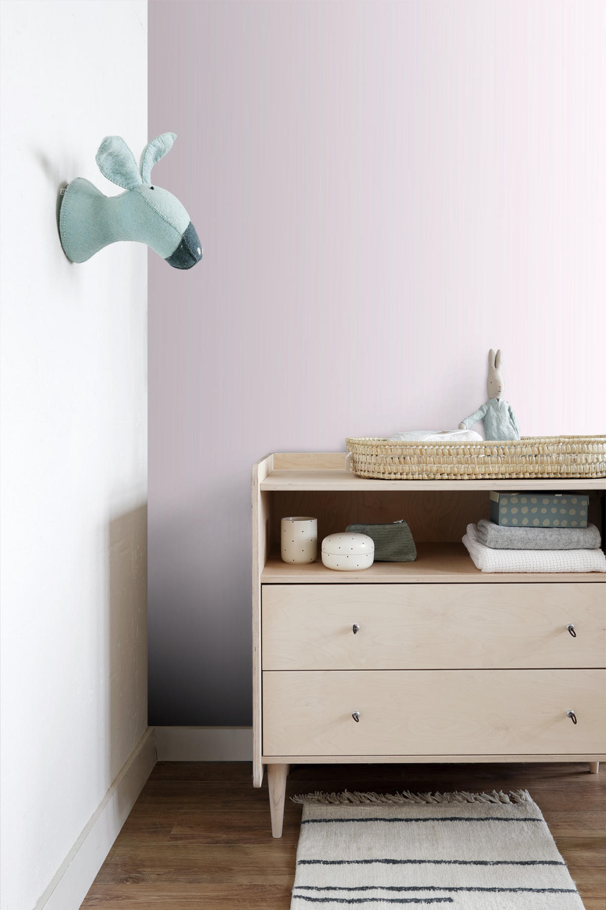 TAPETE feine Streifen 53 cm x 10.05 m - Pink, Papier (53/1000cm) - Origin Wallcoverings
