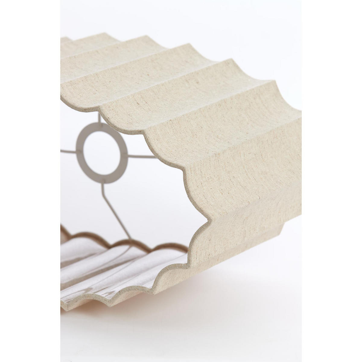 LAMPENSCHIRM Disli Beige 38/17.5/19 cm - Beige, Textil (38/17.5/19cm) - Light & Living