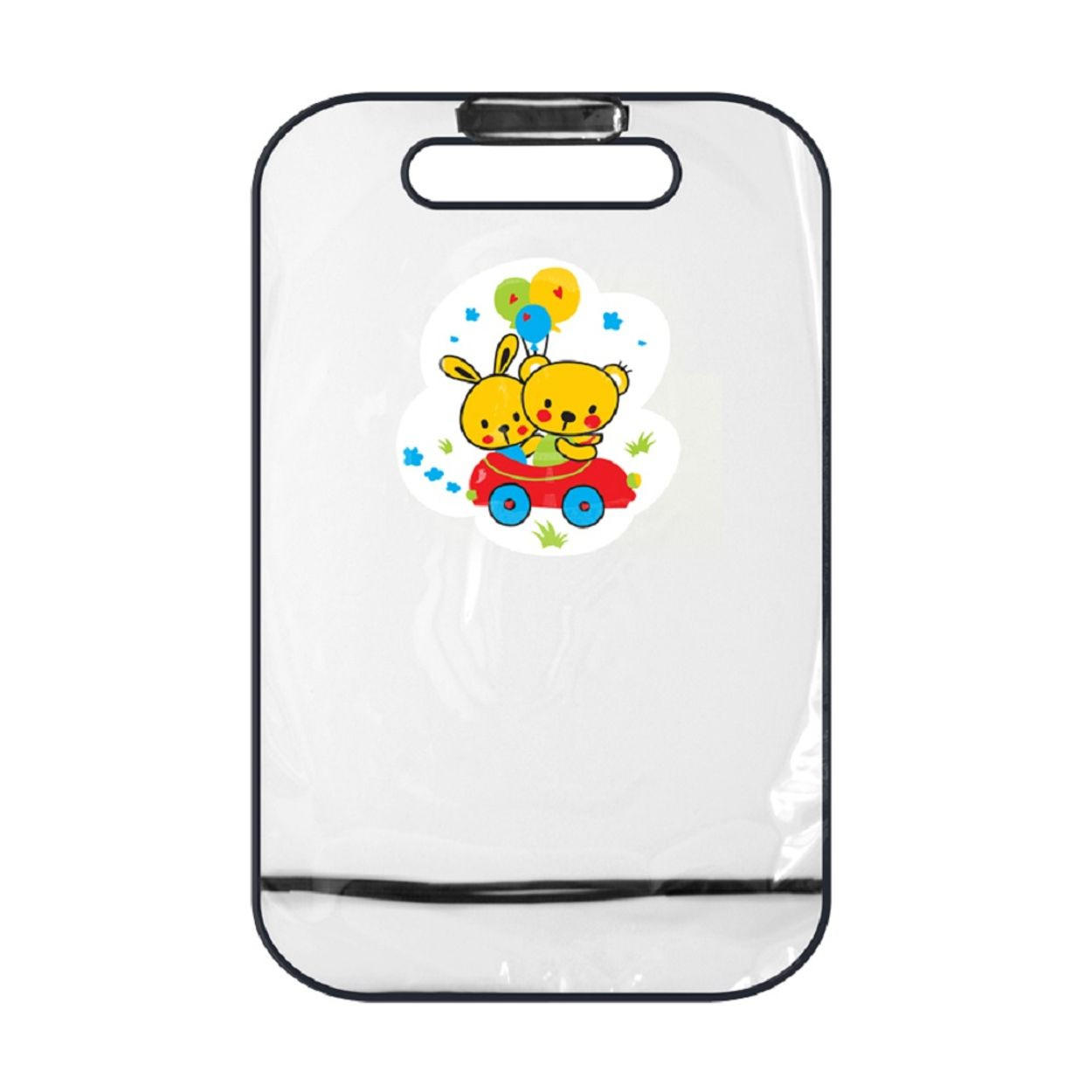 RÜCKENLEHNENSCHUTZ Autositzschutz 2002006 transparent PVC, abwaschbar, Rückenlehnenschutz, Auto, leicht zu installieren - Weiß, Kunststoff (44/1/73cm) - Lorelli