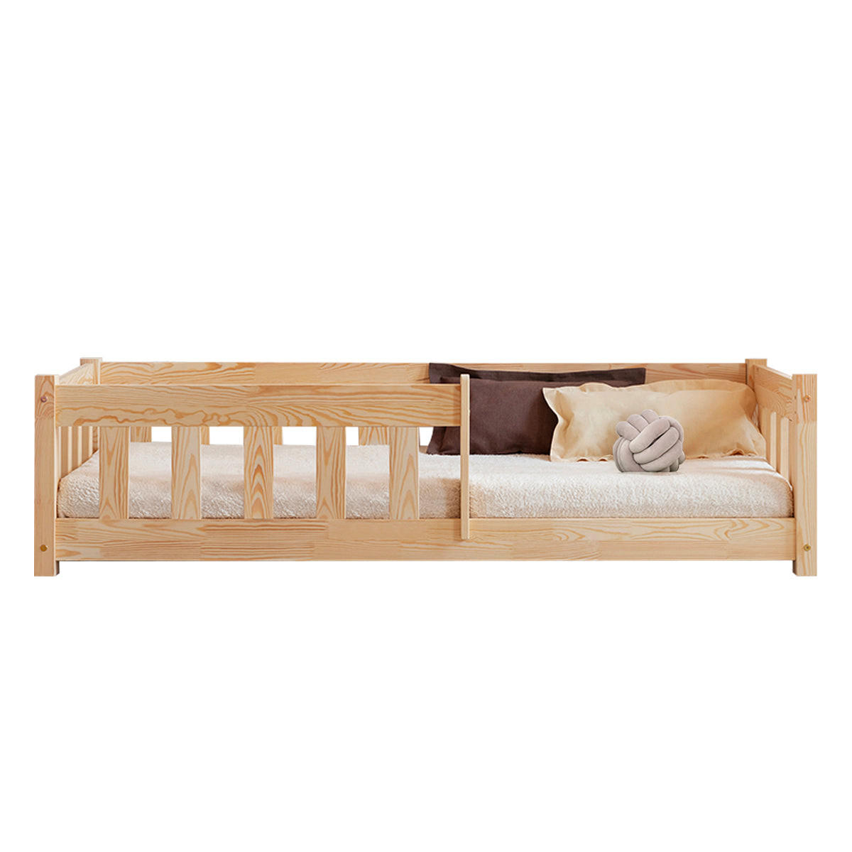 POSTEĽ 90/200 Elise Prírodné drevo - hnedá, drevo (90/200cm) - Petits-meubles