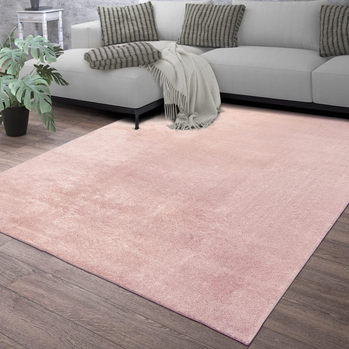 FLACHWEBETEPPICH Rosa 80 x 150 cm - Rosa, Kunststoff (80/150cm) - TT Home