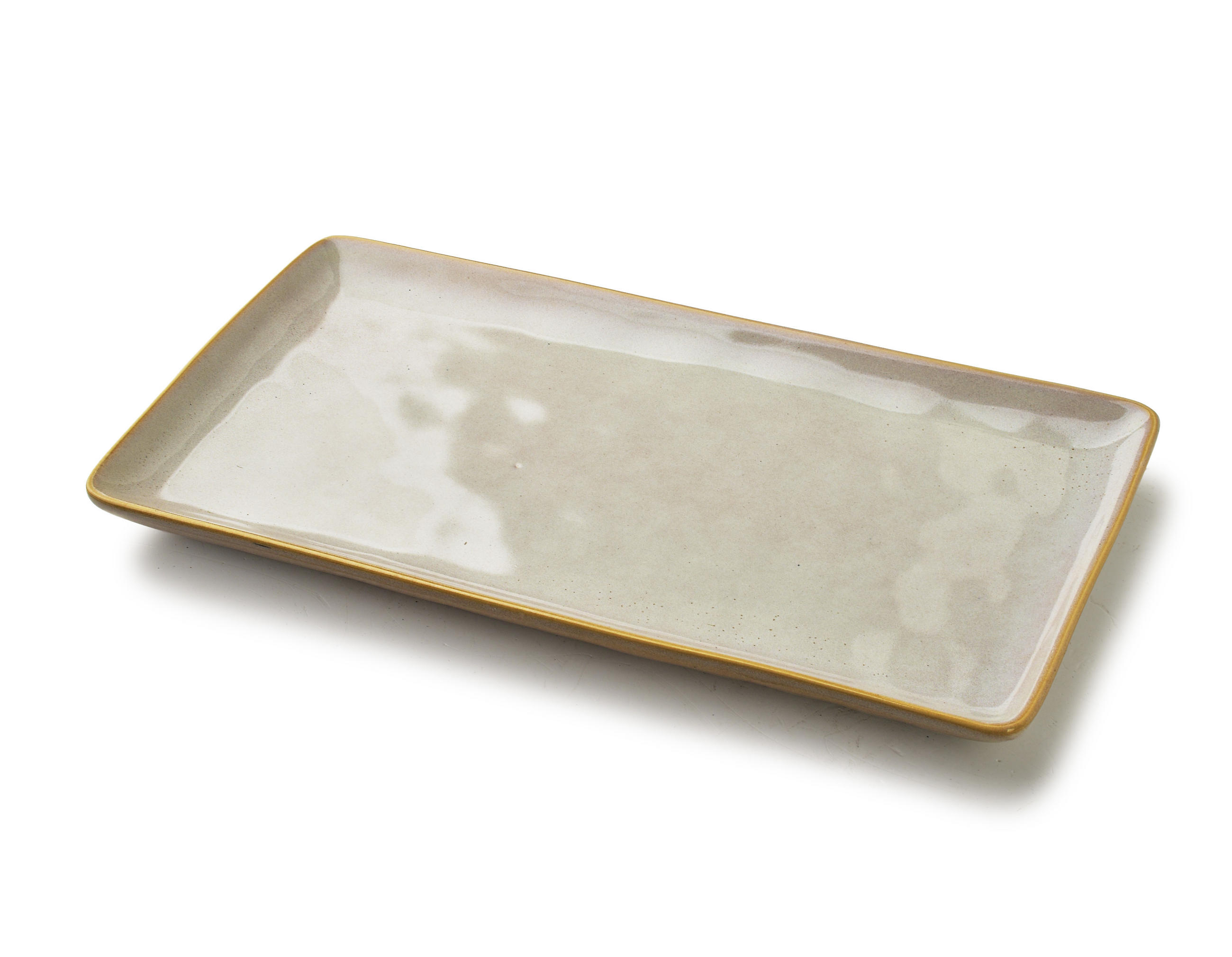 SERVIERPLATTE Basic Nature 36/19cm Keramik Natur - Beige, Keramik (19/3/36cm) - Mondex