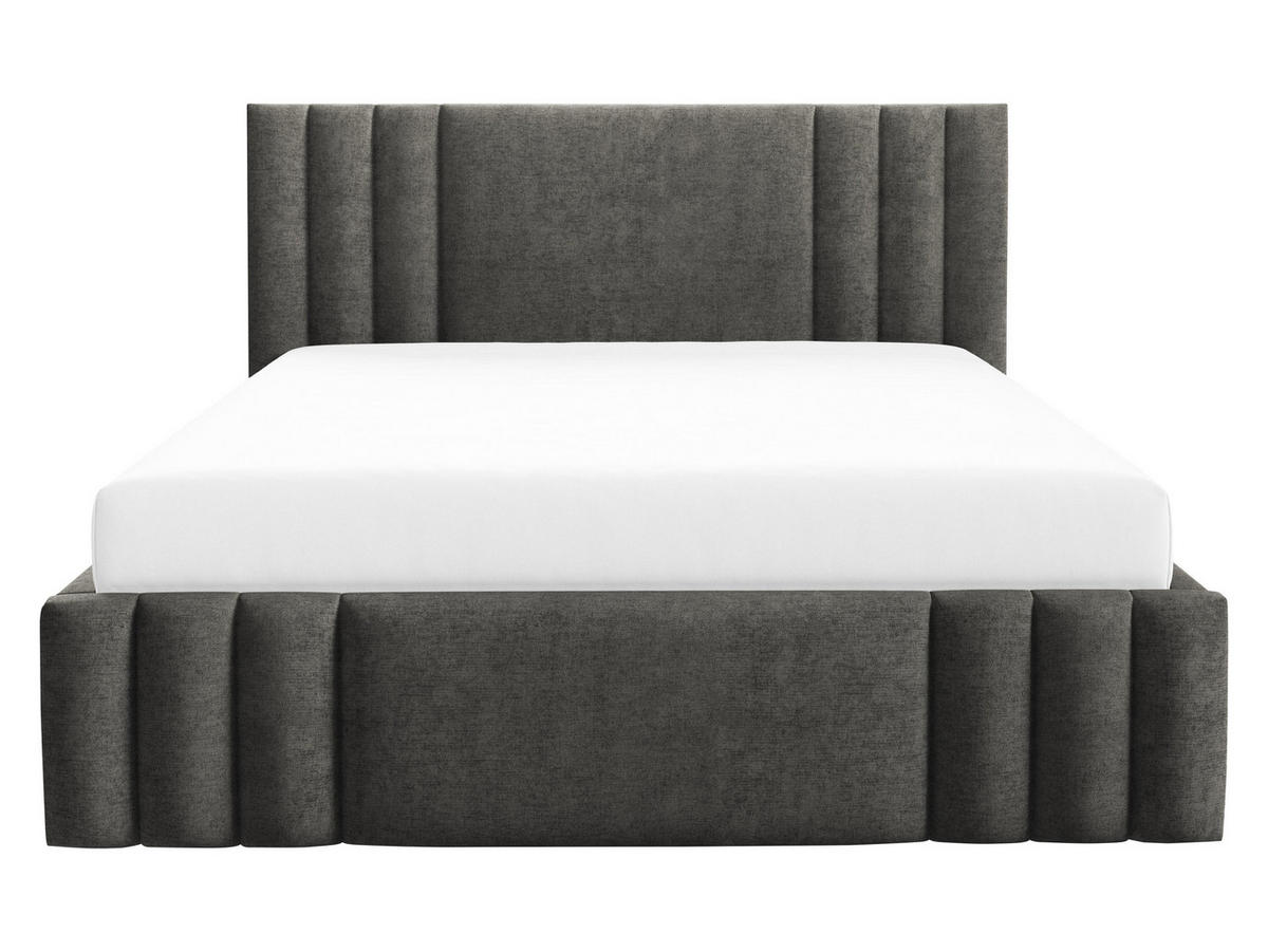 POLSTERBETT Ribo - Dunkelgrau, Holz/Textil (180/200cm) - MIRJAN24