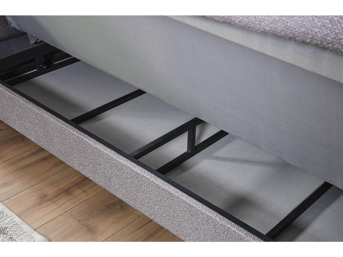 2-SITZER SOFA Cordoba Grau - Grau, Holzwerkstoff/Kunststoff (175/85/100cm)