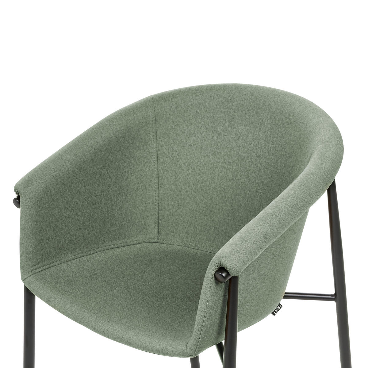 ÉTKEZŐSZÉK 2 darabos Szett Poliészter Zöld Ames - zöld, textil/fém (57/80/56cm) - Beliani
