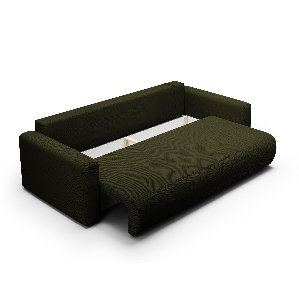 SOFA Evy 3 Sitzplätze Grün - Grün, Holz (238/82/105cm) - Petits-meubles