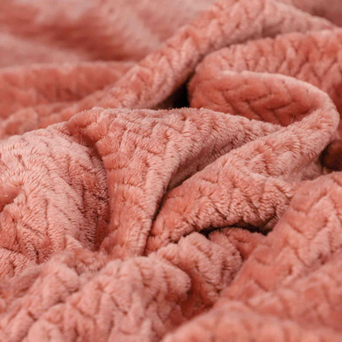 WOHNDECKE COMFY - Pink, Textil (150/200cm) - Esprit