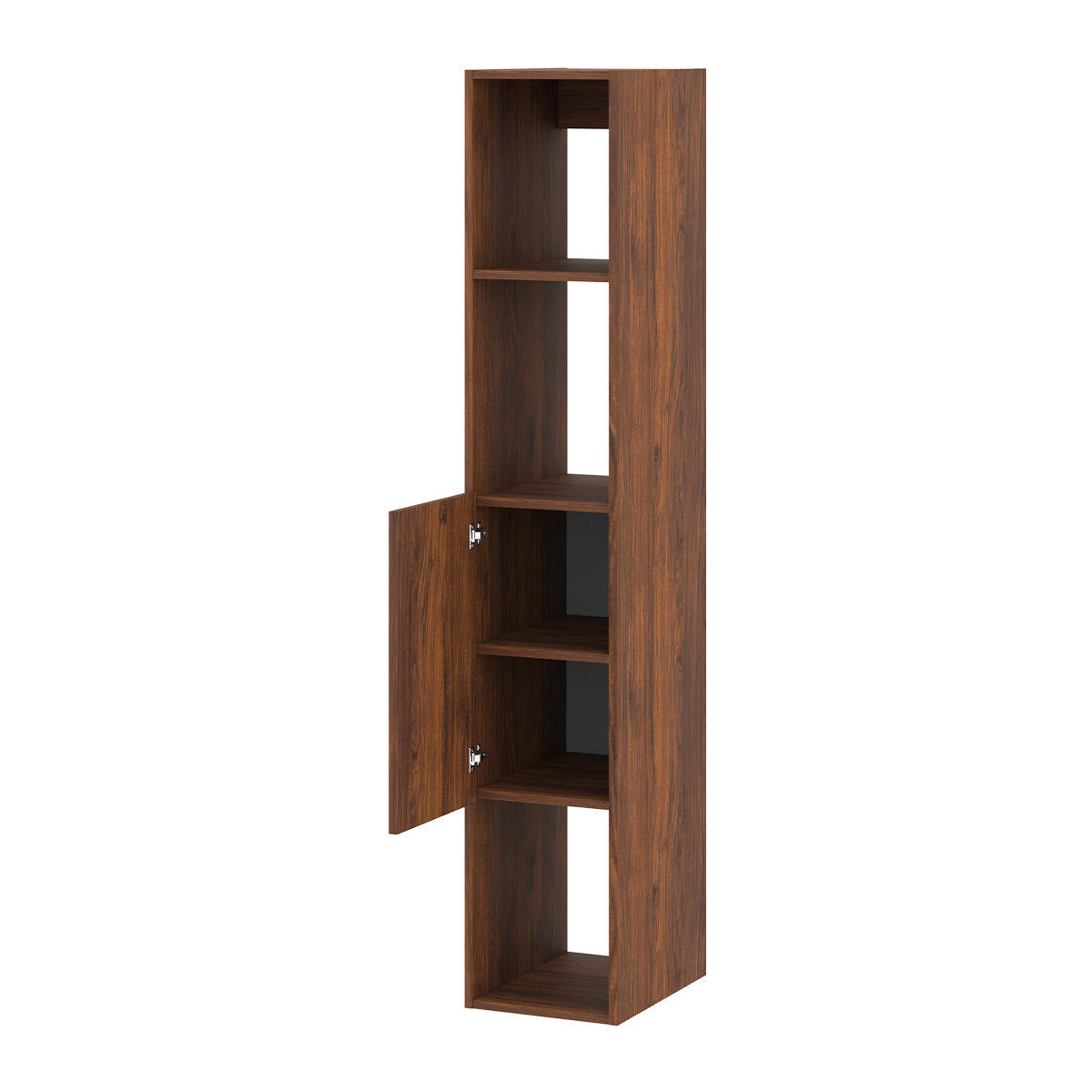 KNIHOVNA Idao Tmavé dřevo - hnědá, kompozitní dřevo (30/160/35cm) - Petits-meubles