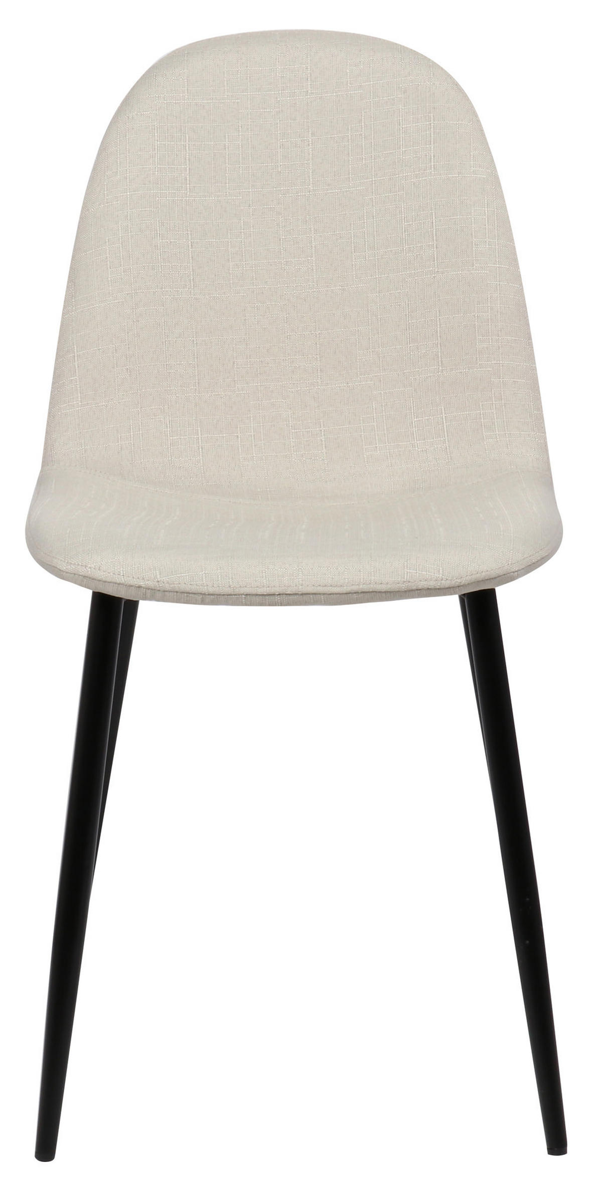 ESSZIMMERSTUHL MOVI Creme Stoff Metall 88x44x51 cm - Creme, Metall (44/88/51cm) - DELUKE