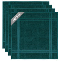 FROTTEE Küchenhandtücher 50x50 cm, 4er Set, Opal grün - Opal, Textil (50/50cm) - Lashuma