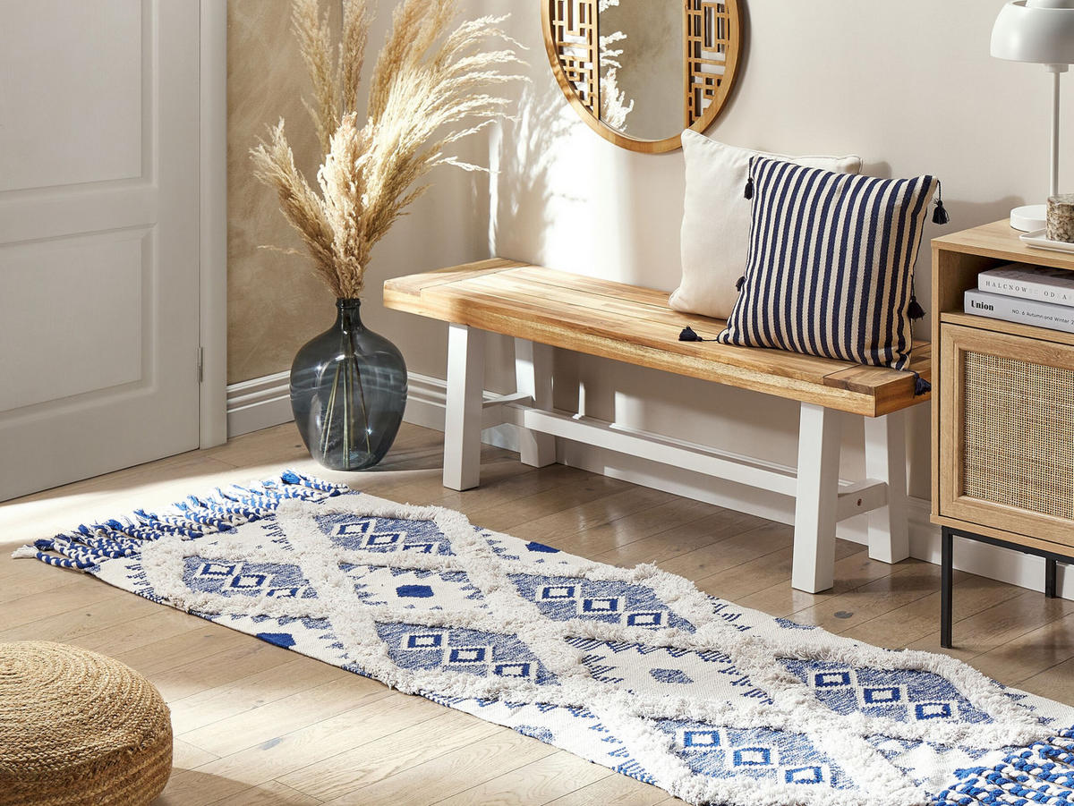 KURZFLOR-TEPPICH Manavgat 200/80 cm - Beige, Textil (80/200cm) - Beliani