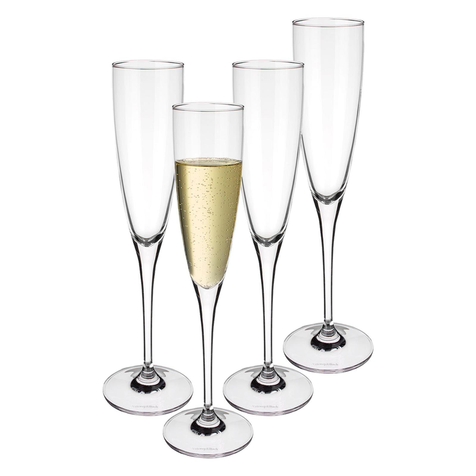 CHAMPAGNERGLÄSER Maxima transparent 120 ml 4er Set - Transparent, Glas (0.12L) - Villeroy & Boch