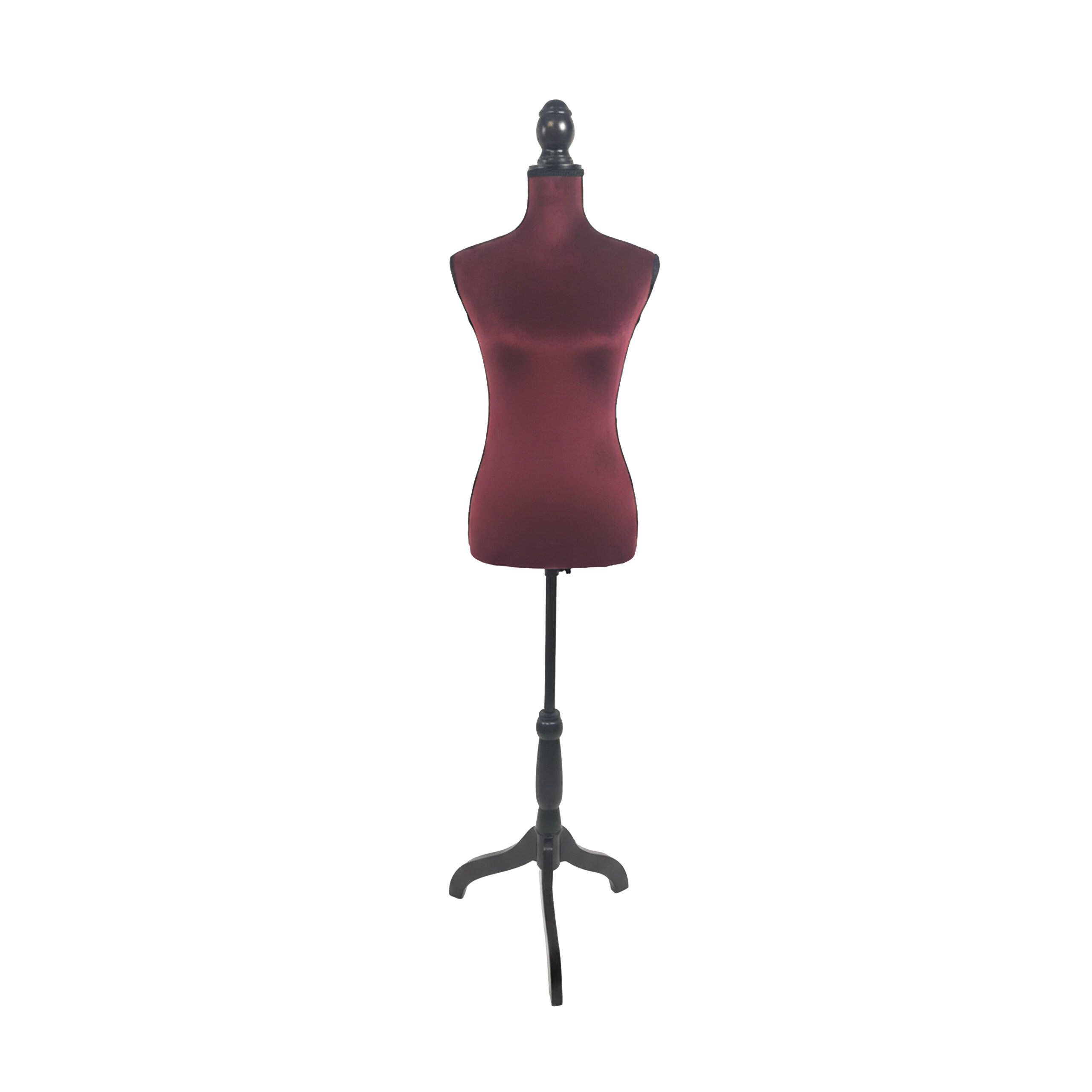 MANECHIN Bordeaux catifea reglabil pe inaltime marime 36 pana la 38